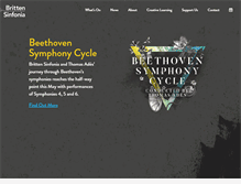 Tablet Screenshot of brittensinfonia.com